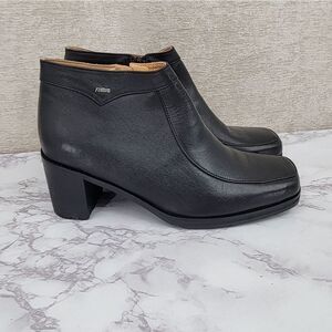 Findig Thailand Luxury Leather Heeled Booties Boots Women's Size 6.5